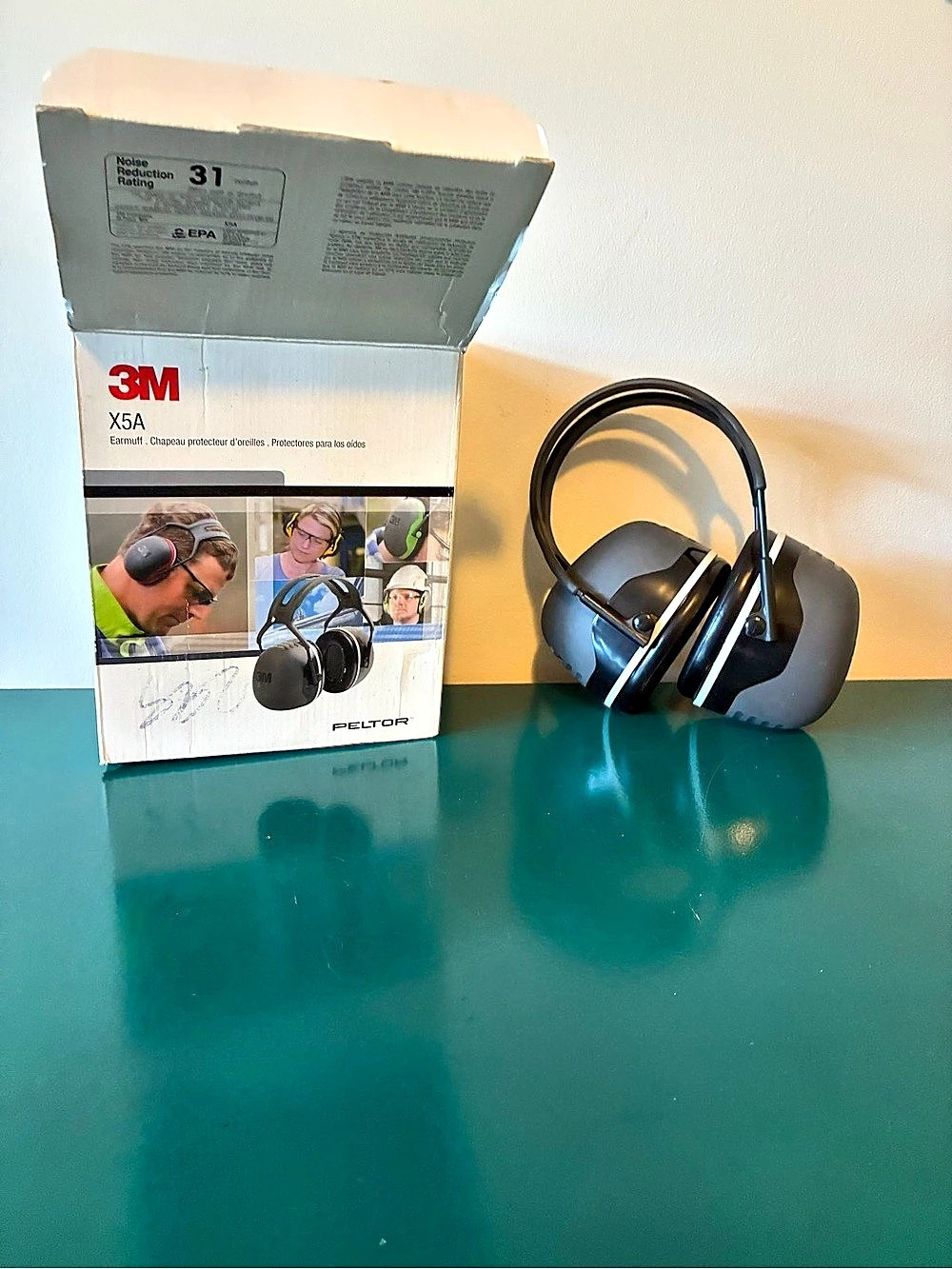 3M Peltor X5A Over-the-Head Earmuffs Black